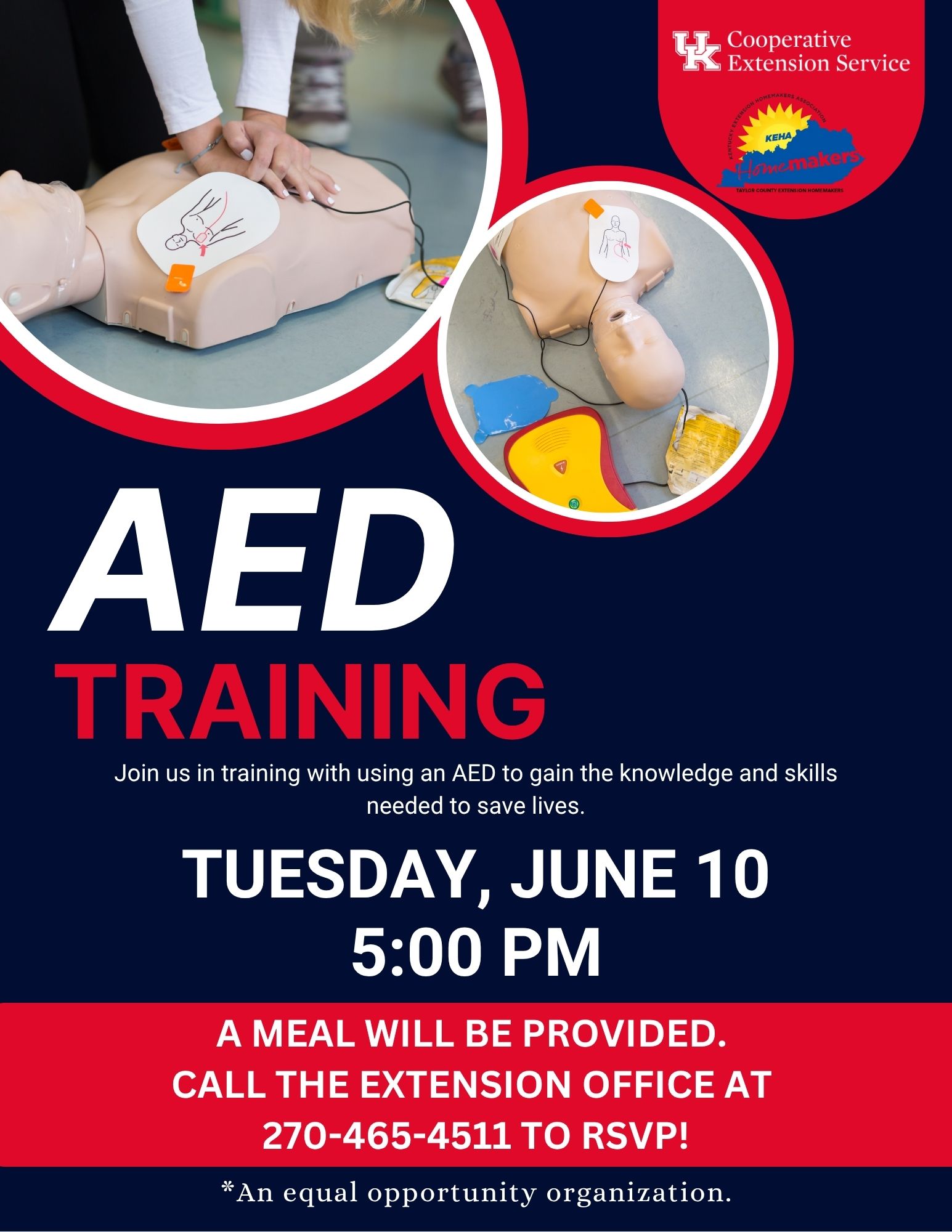AED Training Flyer