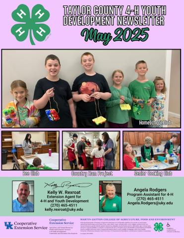 4-H May 2025 Newsletter Page 1