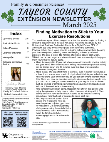 FCS March 2025 Newsletter page 1