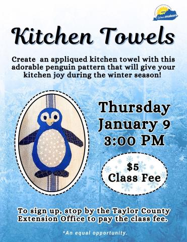 January 2025 Kitchen Towel Flyer